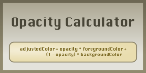 Blog Opacity Calculator